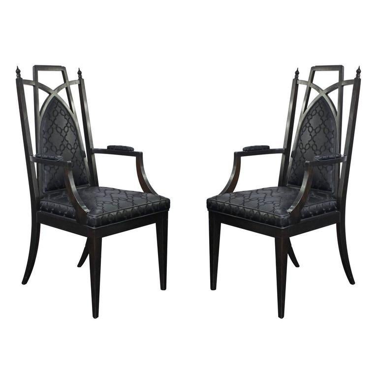 North American Pair of Chinoiserie Armchairs For Sale