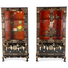 Pair of Chinoiserie Cabinets from Paris, circa 1960