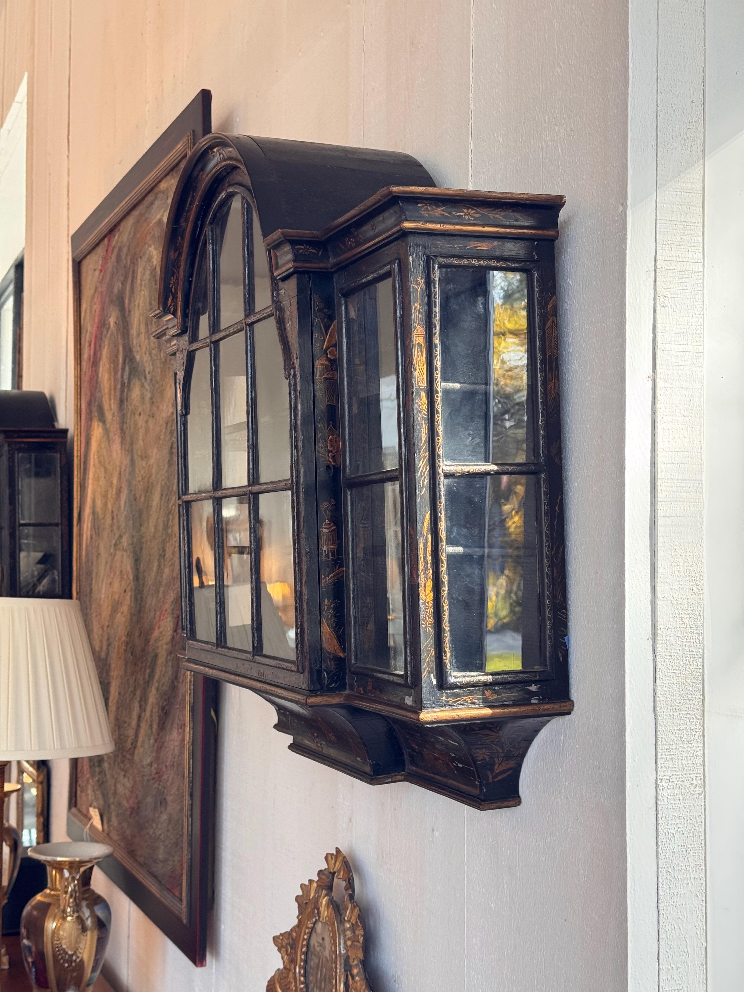 Pair of Chinoiserie Hanging Cabinets In Good Condition In Charlottesville, VA