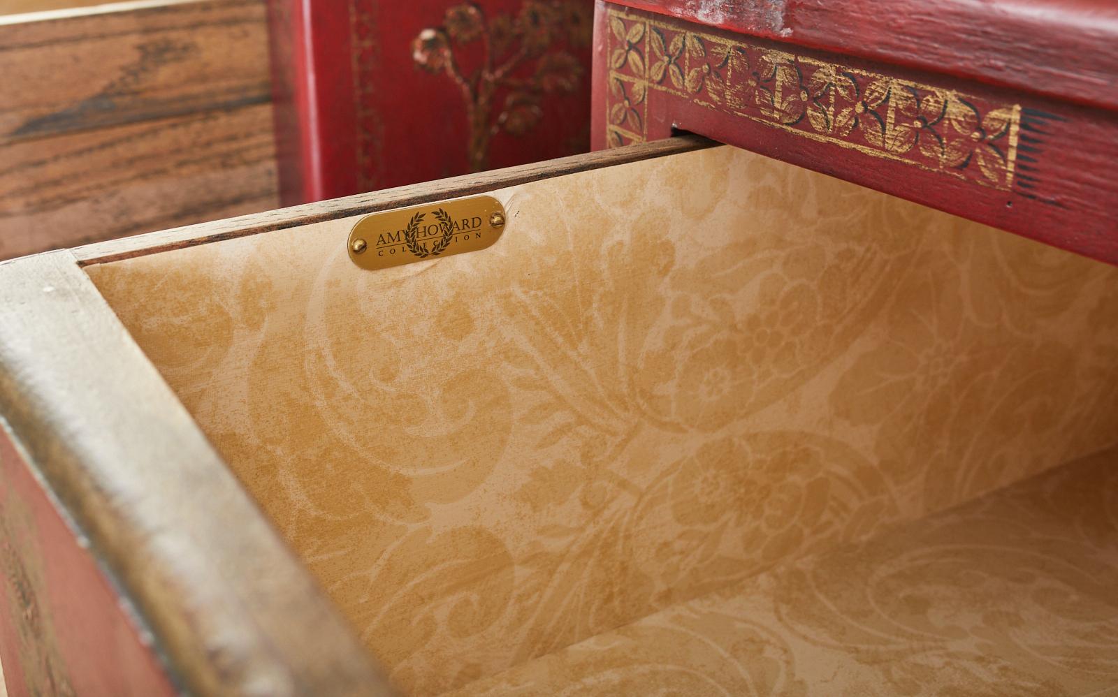 Pair of Chinoiserie Style Lacquered Chests by Amy Howard 5