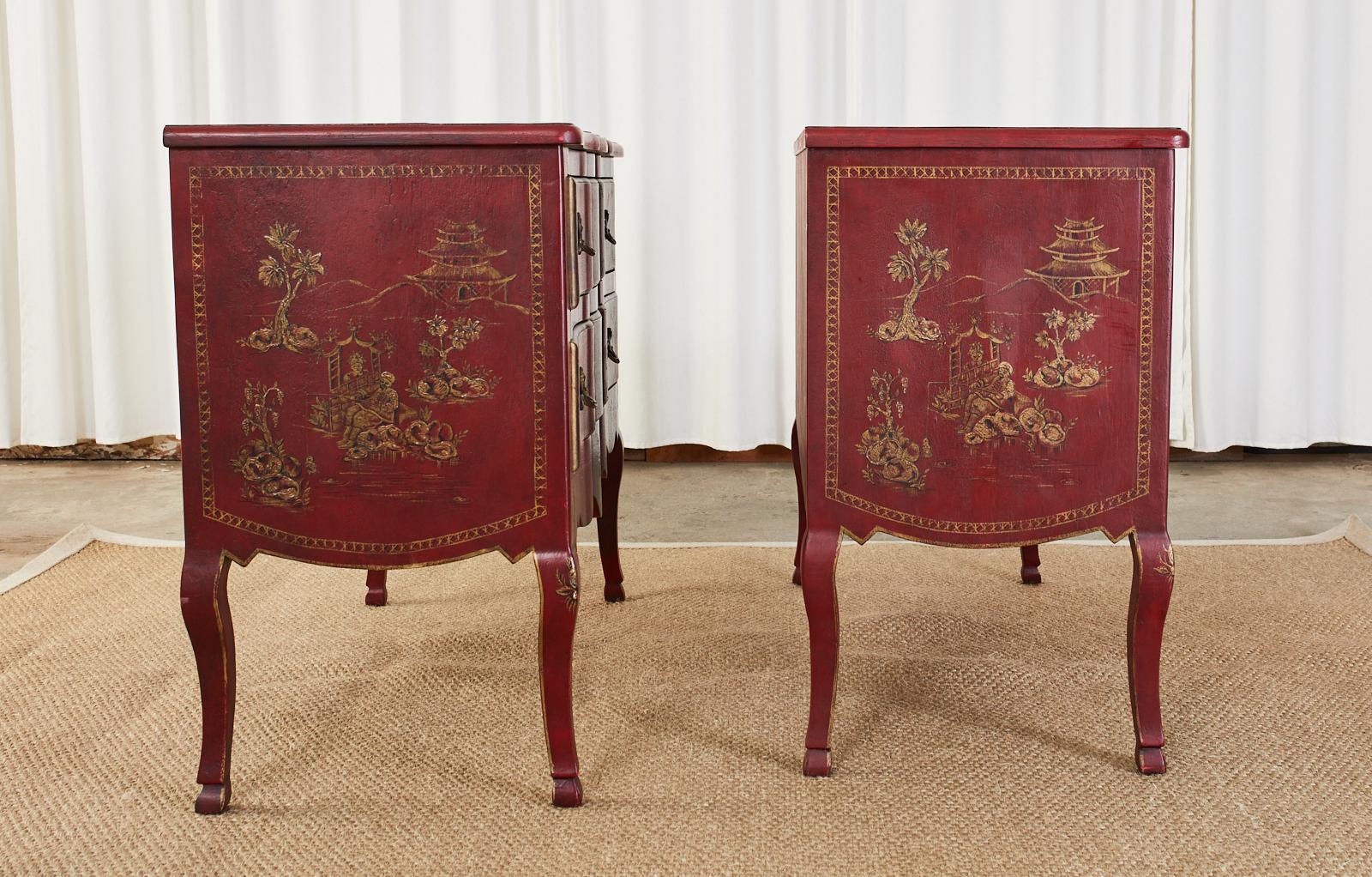 Pair of Chinoiserie Style Lacquered Chests by Amy Howard 8