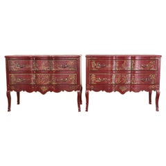 Pair of Chinoiserie Style Lacquered Chests by Amy Howard