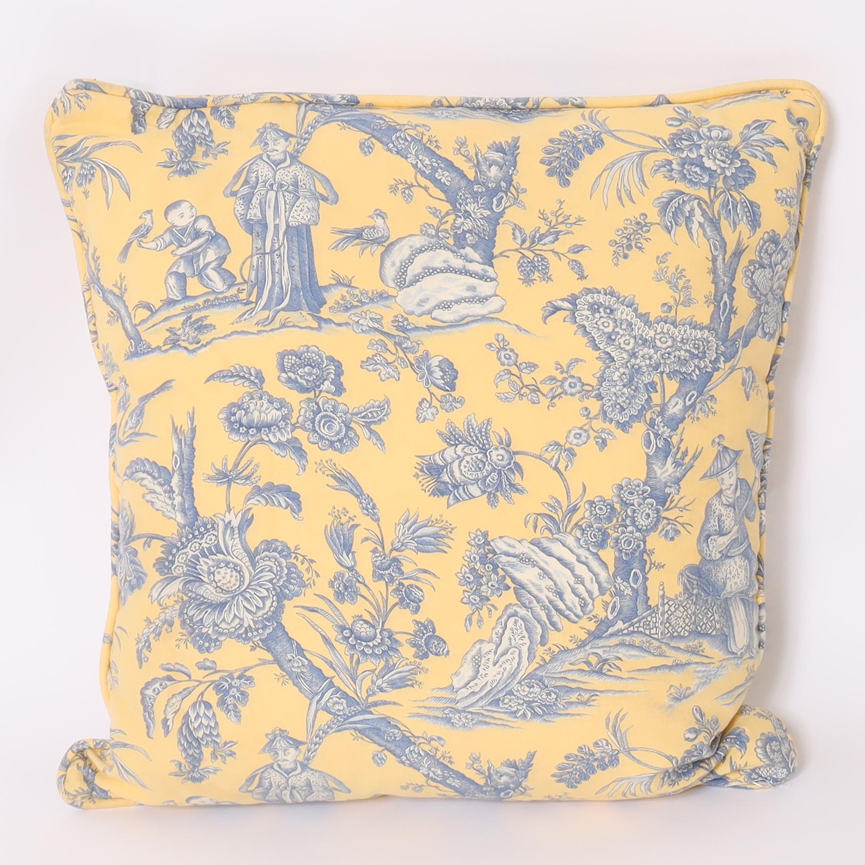 Coppia di cuscini in stile Chinoiserie, prezzo individuale In condizioni Nuovo in vendita a Palm Beach, FL