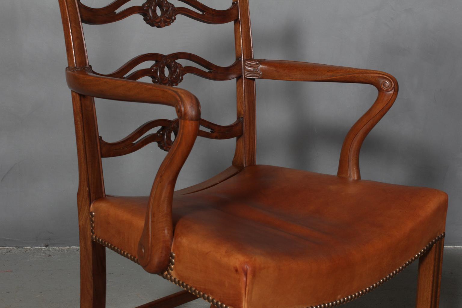 Pair of Chippendale Armchairs 1