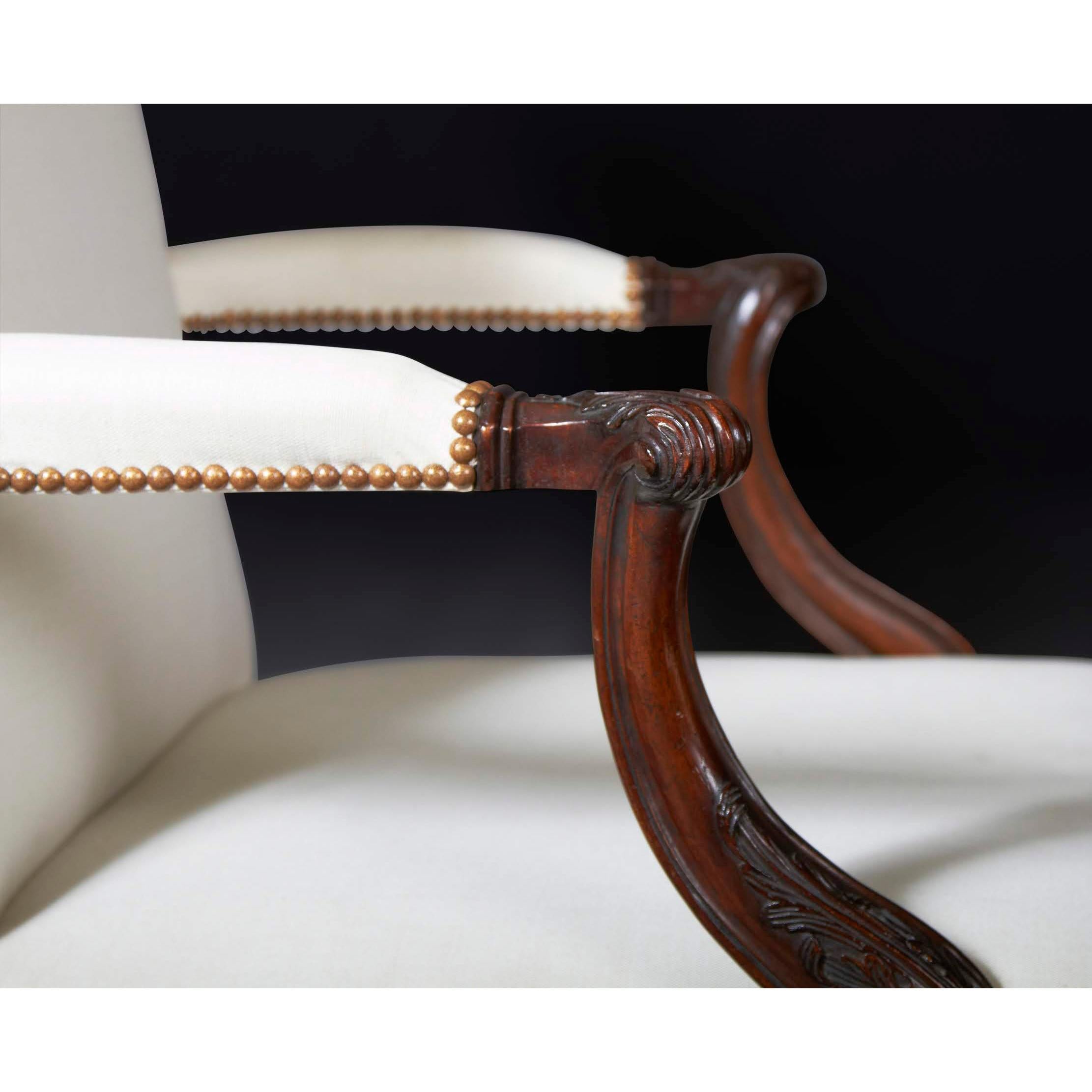chippendale arm chairs