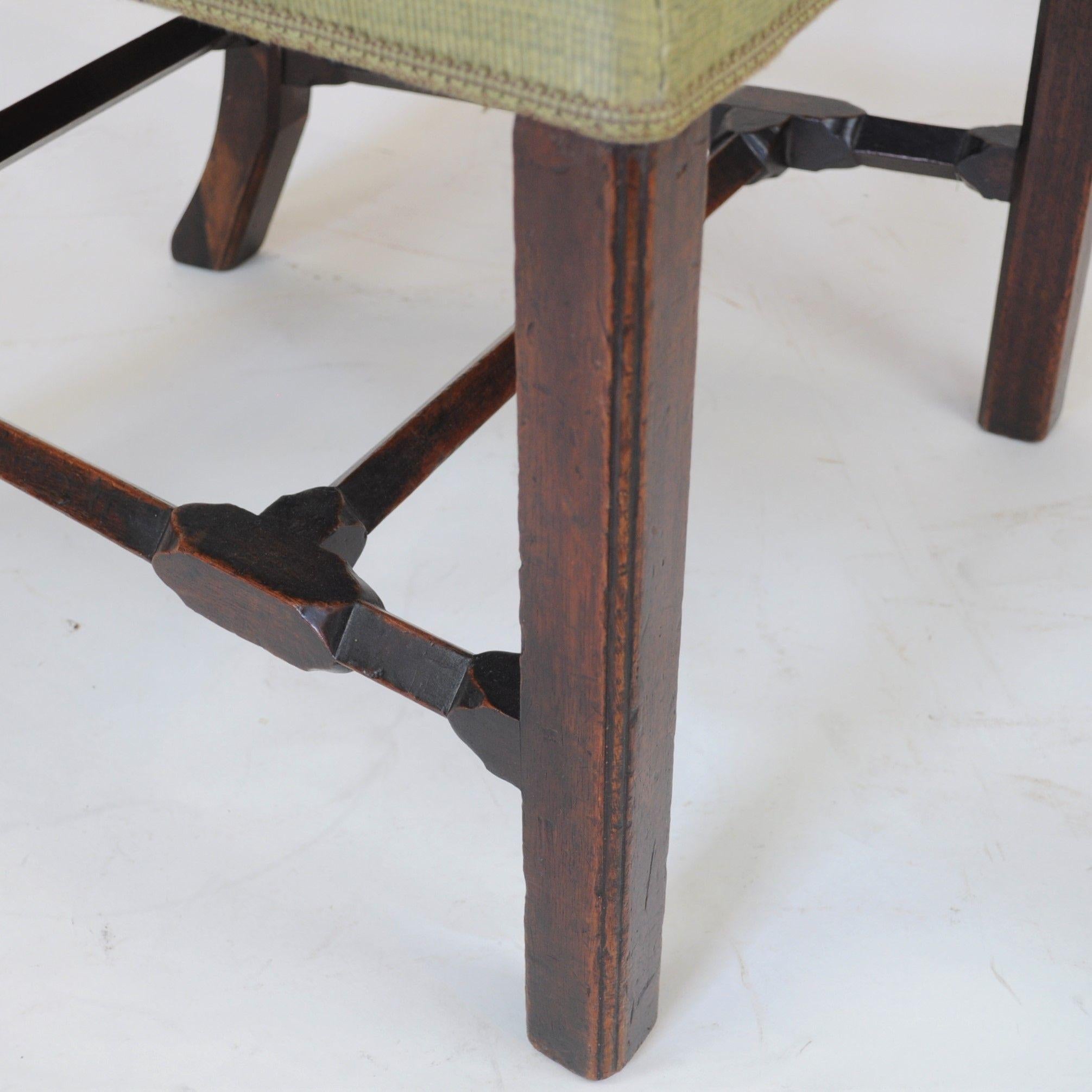 18th Century Pair of Chippendale Inspired Mahogany Side Chairs