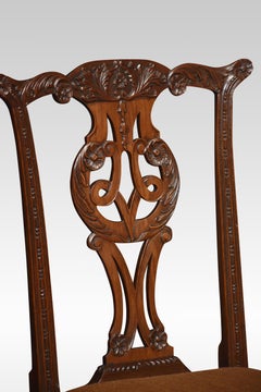 Pair of Chippendale Revival Side Chairs