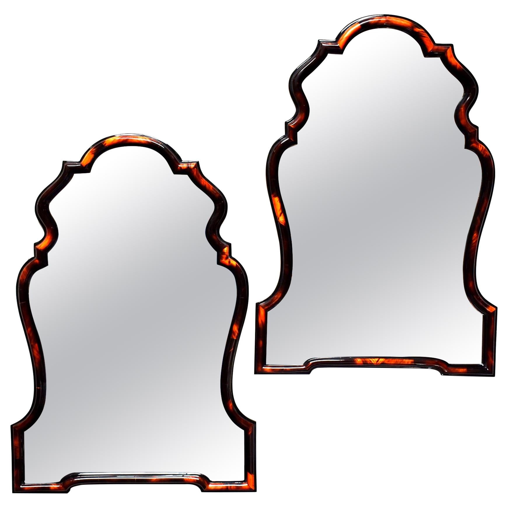 Pair of Chippendale Style Horn Mirror