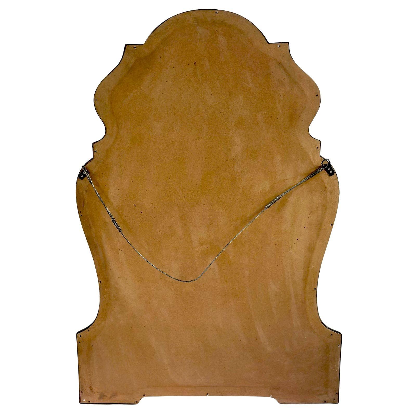 Paar Wandspiegel aus rotem Horn und Harz im Chippendale-Stil. U.S.A. 1980er Jahre. (amerikanisch) im Angebot