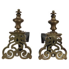 Coppia di androni in bronzo cesellato nello stile di Luigi XV