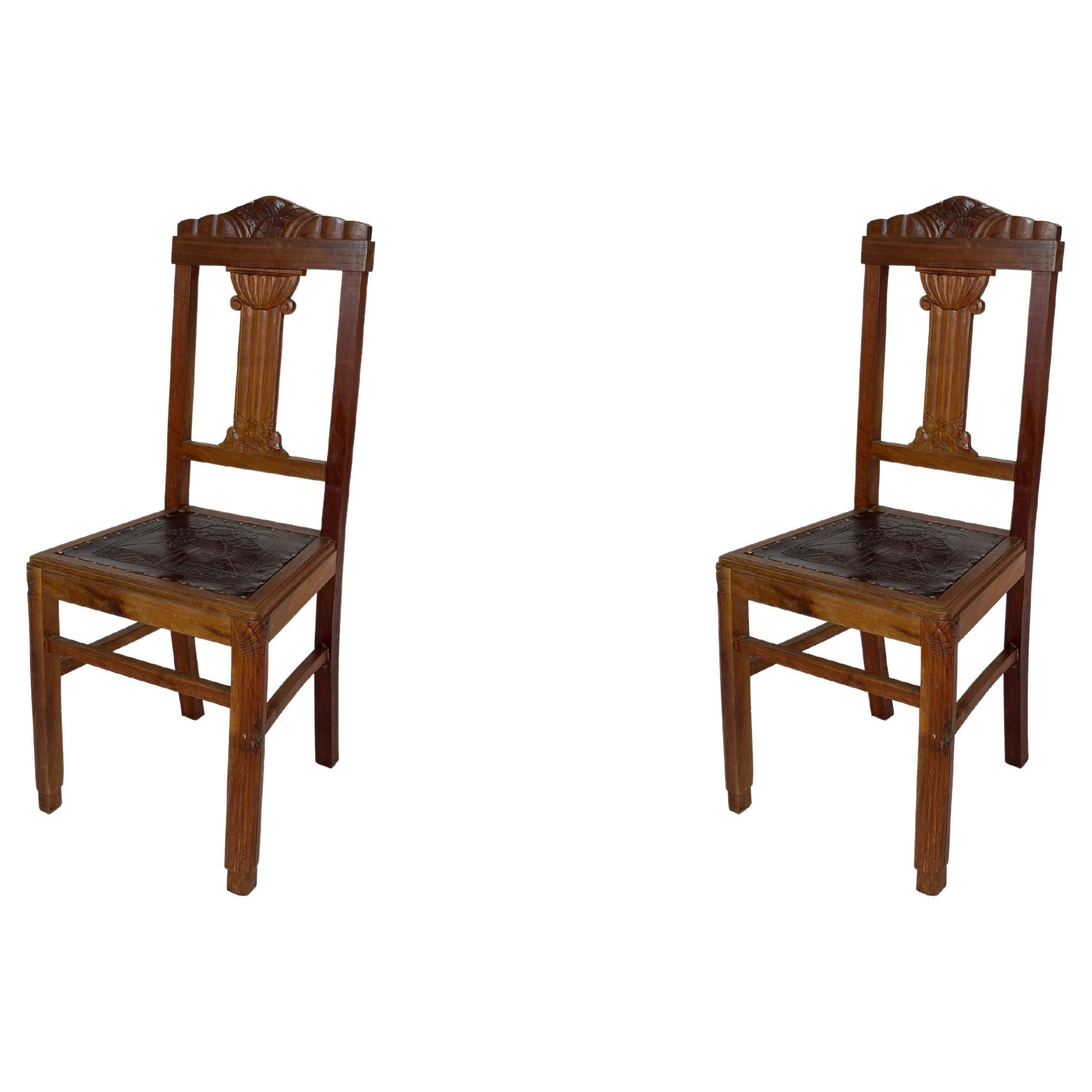Paire de chaises, 20e siècle Art déco