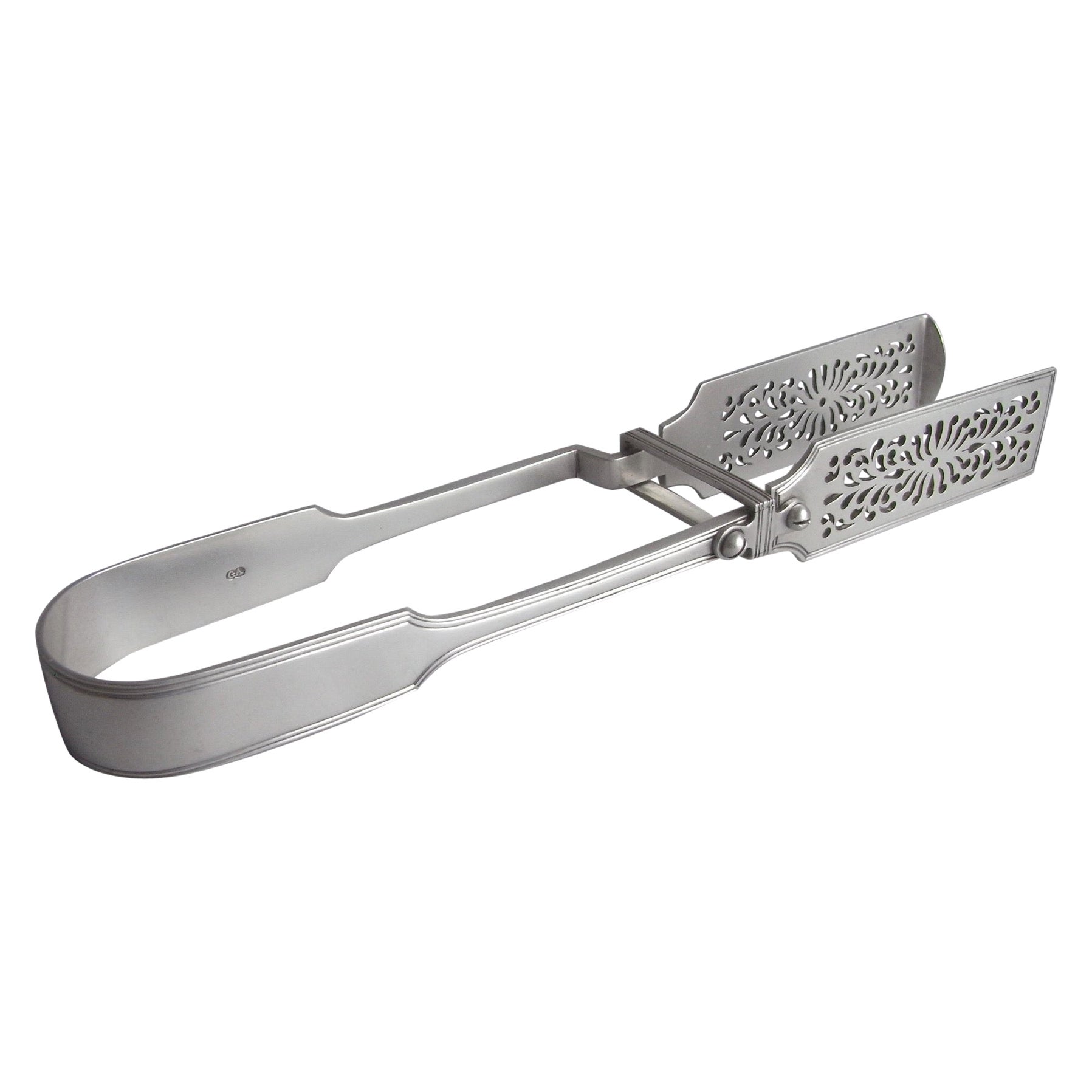 Pair of Chop Tongs Made in London by George Adams, 1854