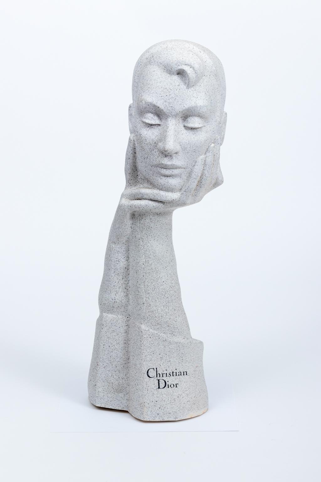 Pair of Christian Dior Midcentury Mannequin Display Busts In Good Condition In Stamford, CT