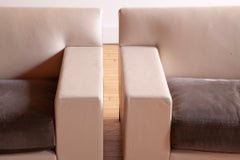 Pair of Christian Liaigre "Bouddha" Leather Club Chairs