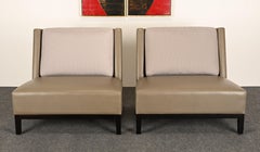 Pair of Christian Liaigre for Holly Hunt “Latin” Lounge Chairs, 1990s