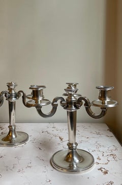 Paar Christofle Kerzenleuchter