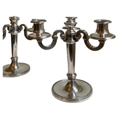 Pair of Christofle Candlesticks