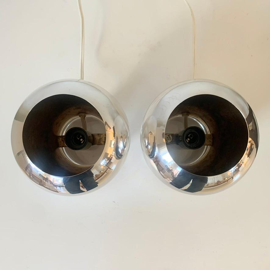 Paire de lampes de bureau signées Christofle, en métal argenté et perspex, vers 1960, France. en vente 2