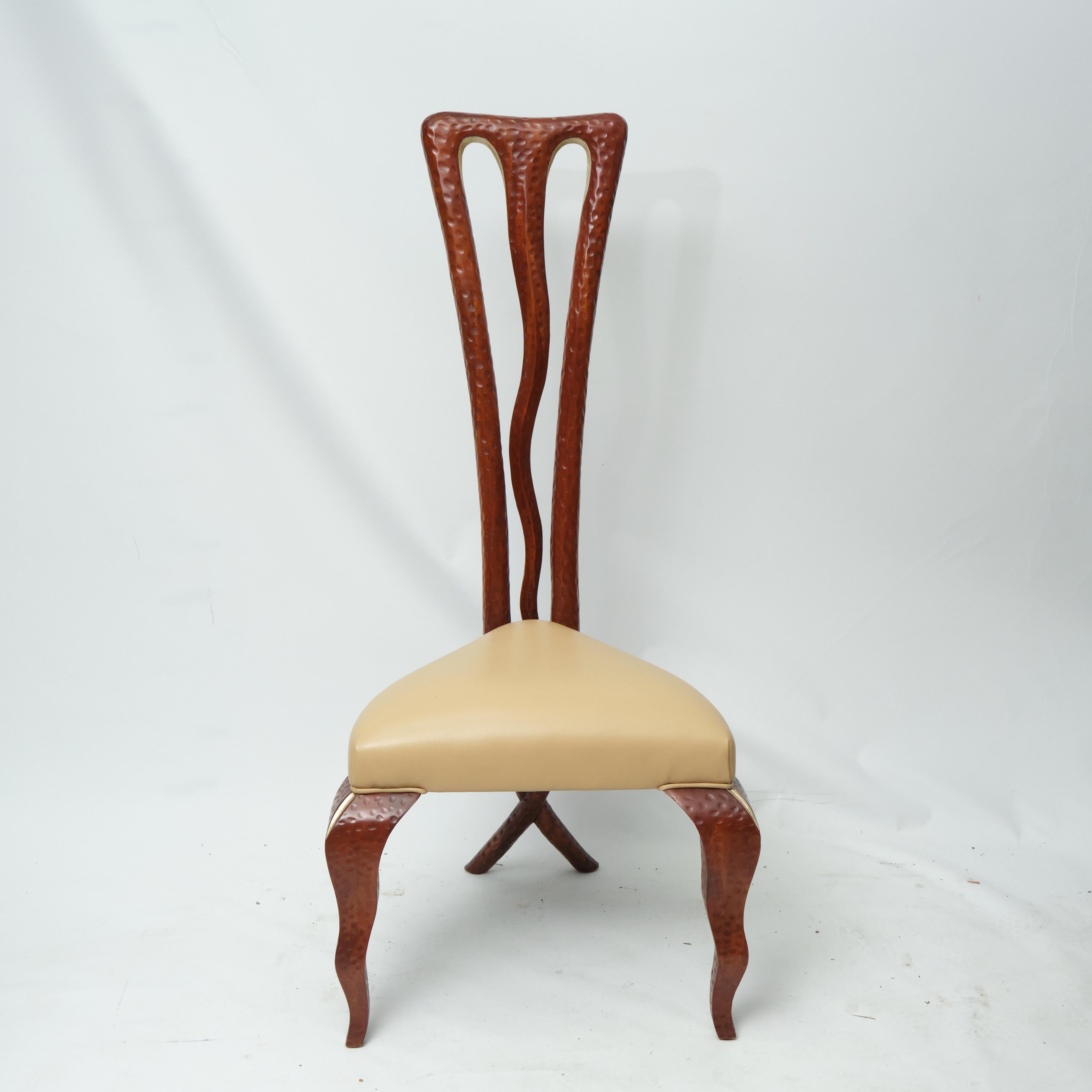 Christopher Guy Harrison (British, 1960-2020). Pair of dining chairs. Christopher Guy Harrison was born in Britain, raised in Spain and France. He drew on his international background to fuse design influences from around the world. In 1993,