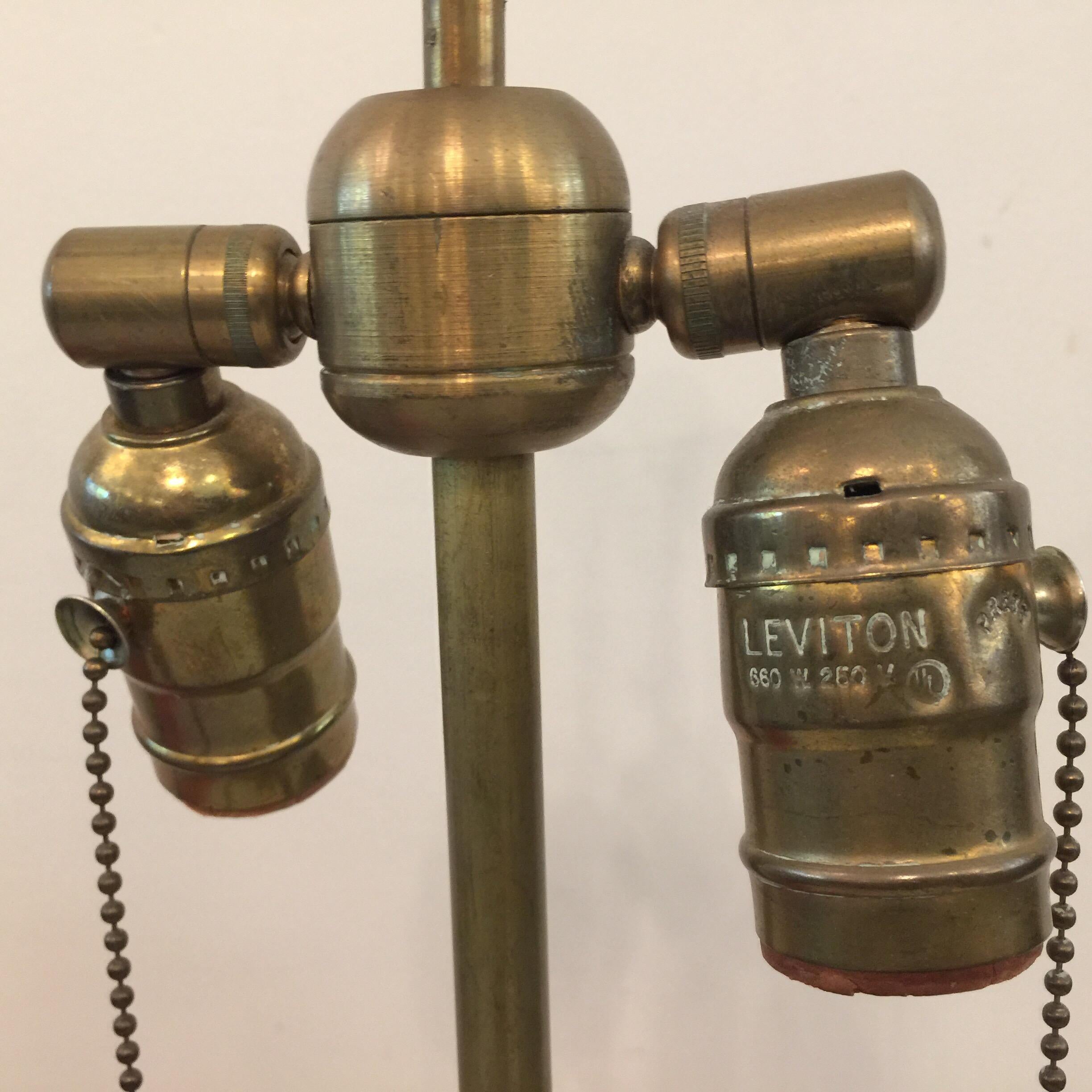 These handmade ceramic lamps by Christopher Spitzmiller - NYC, are some of his early work and in wonderful condition. These are the 