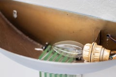 Pair of Chrome and Crystal Sconces, Italy, 1960's