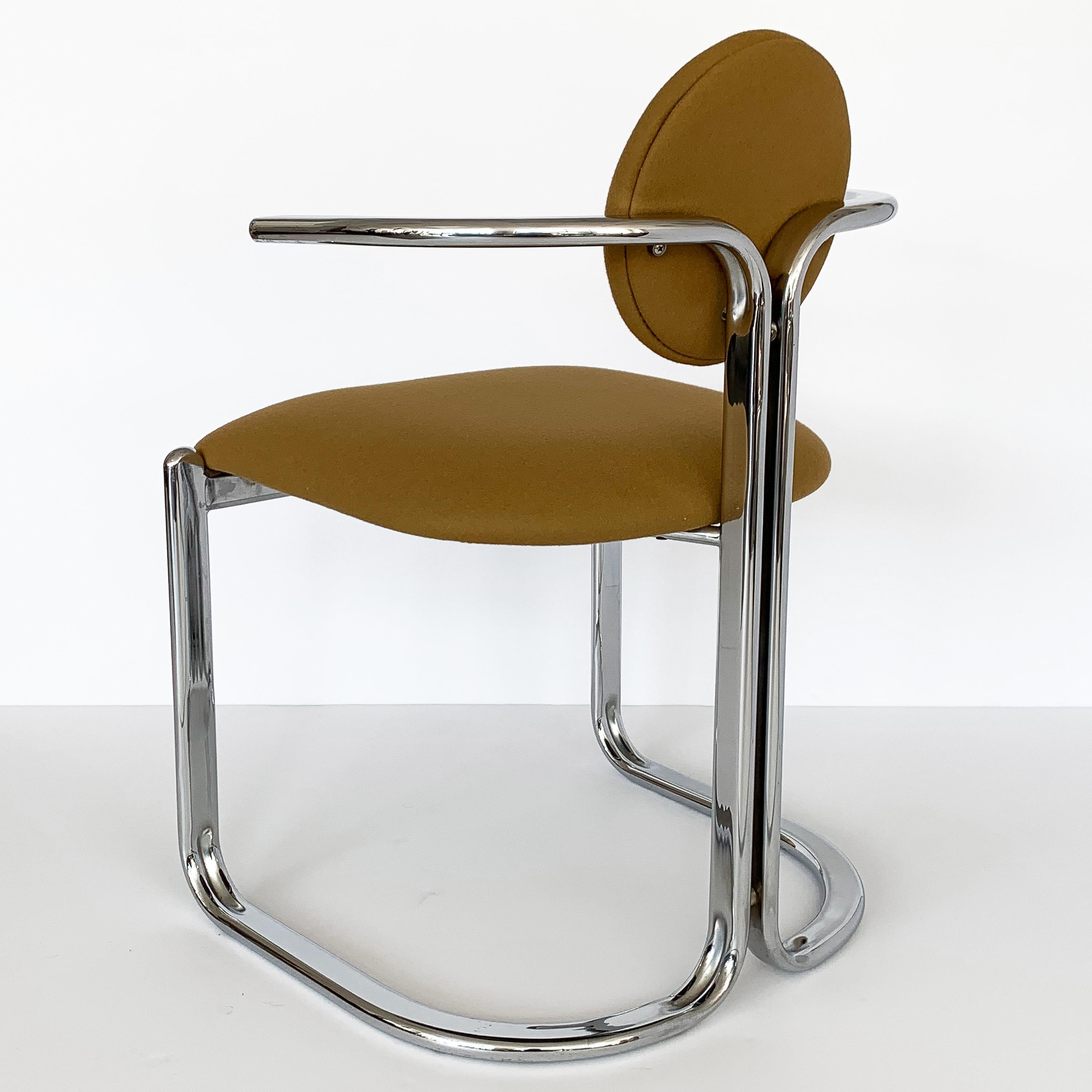 Pair of Chrome Armchairs by Gastone Rinaldi for Thema Italy 3