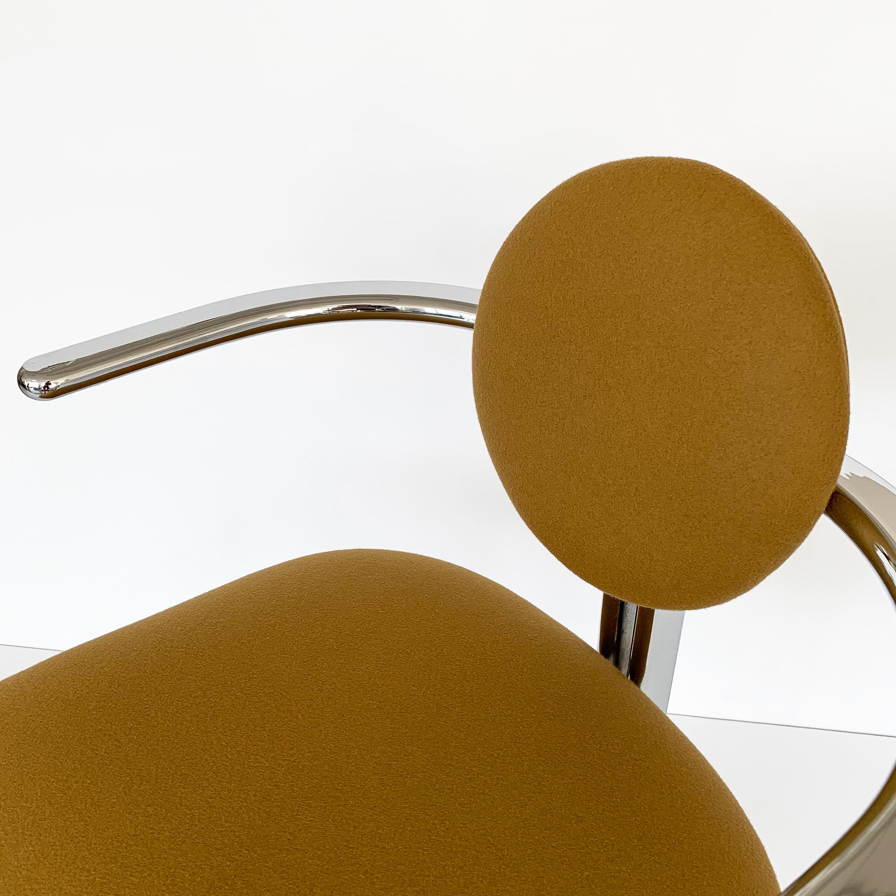 Pair of Chrome Armchairs by Gastone Rinaldi for Thema Italy 10