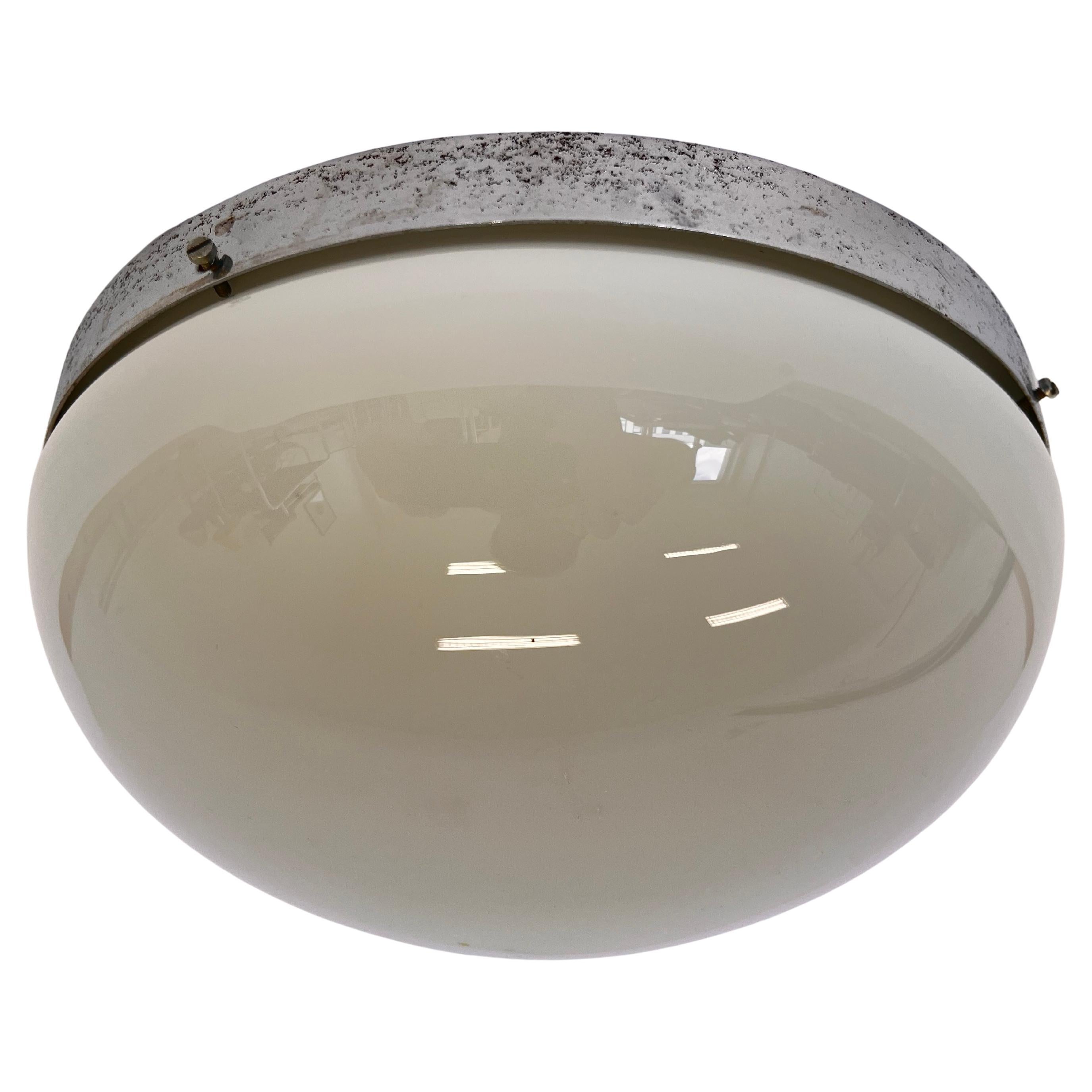 Pair of Chrome Bauhaus Ceiling or wall Lamps/Flushmounts, 1930s