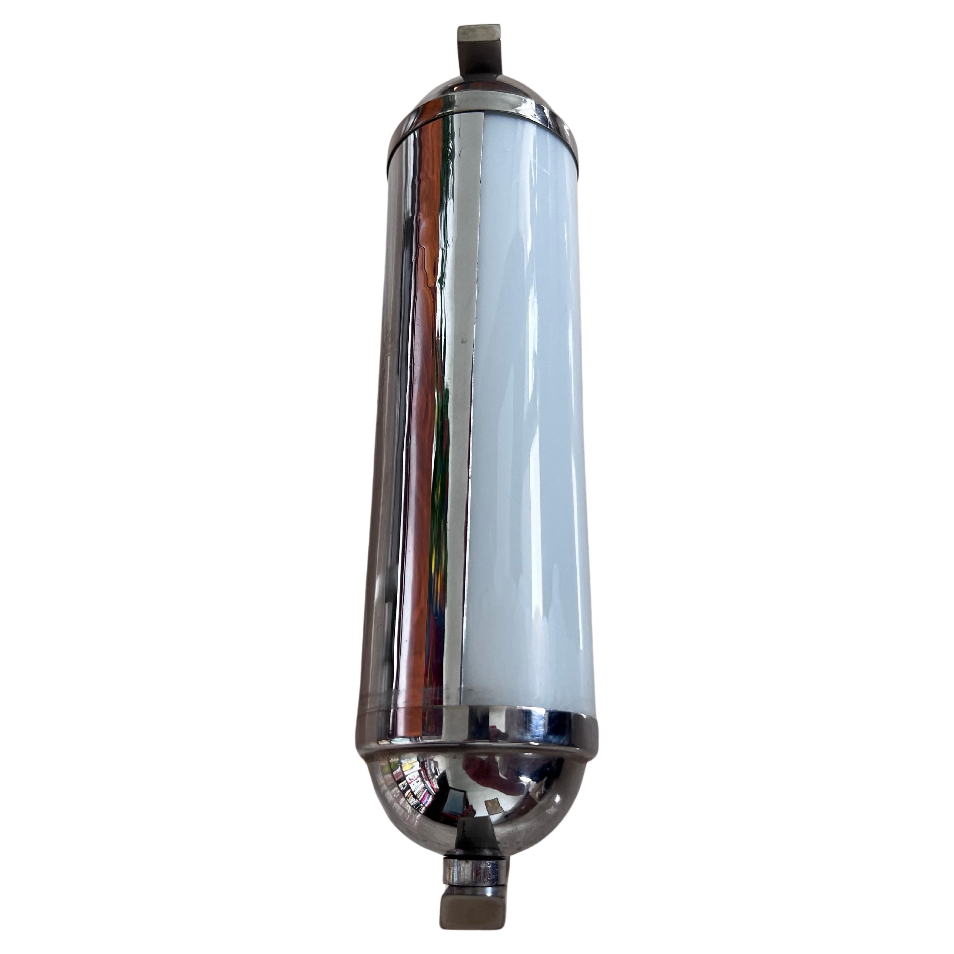 Pair of Chrome Bauhaus / Functionalist Wall Lamps with adjustable shades- 1930s