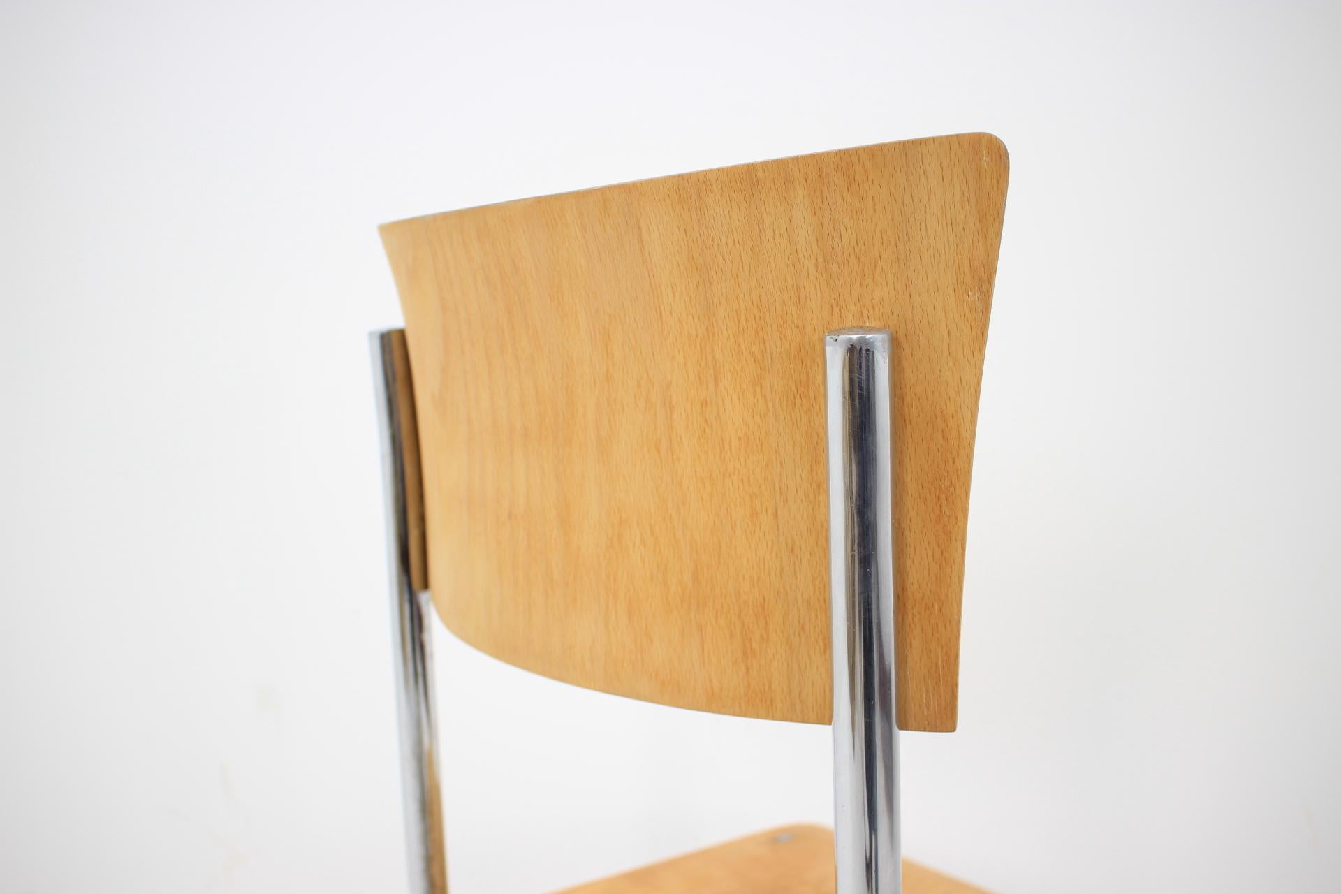 Pair of Chrome Bauhaus Robert Slezák Chairs, 1930s In Good Condition In Praha, CZ