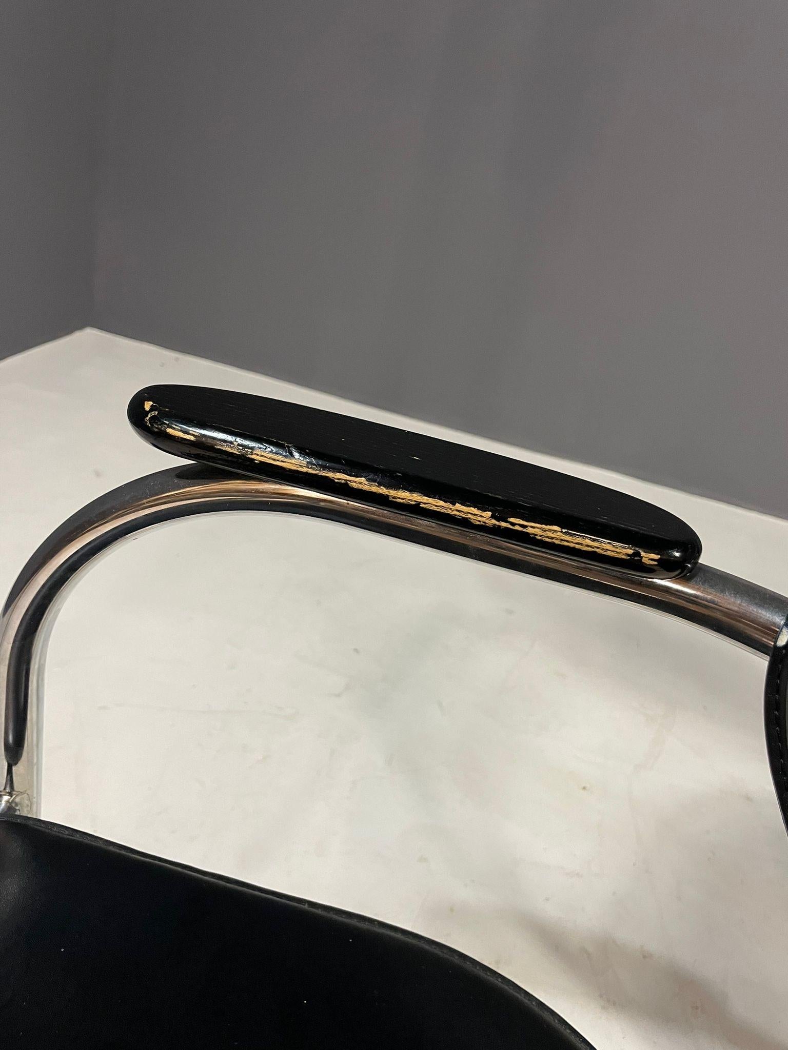 Pair of Chrome Bauhaus Style Chairs by Effezeta, Italy, 1980s For Sale 3