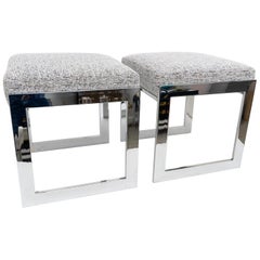Pair of Chrome Benches
