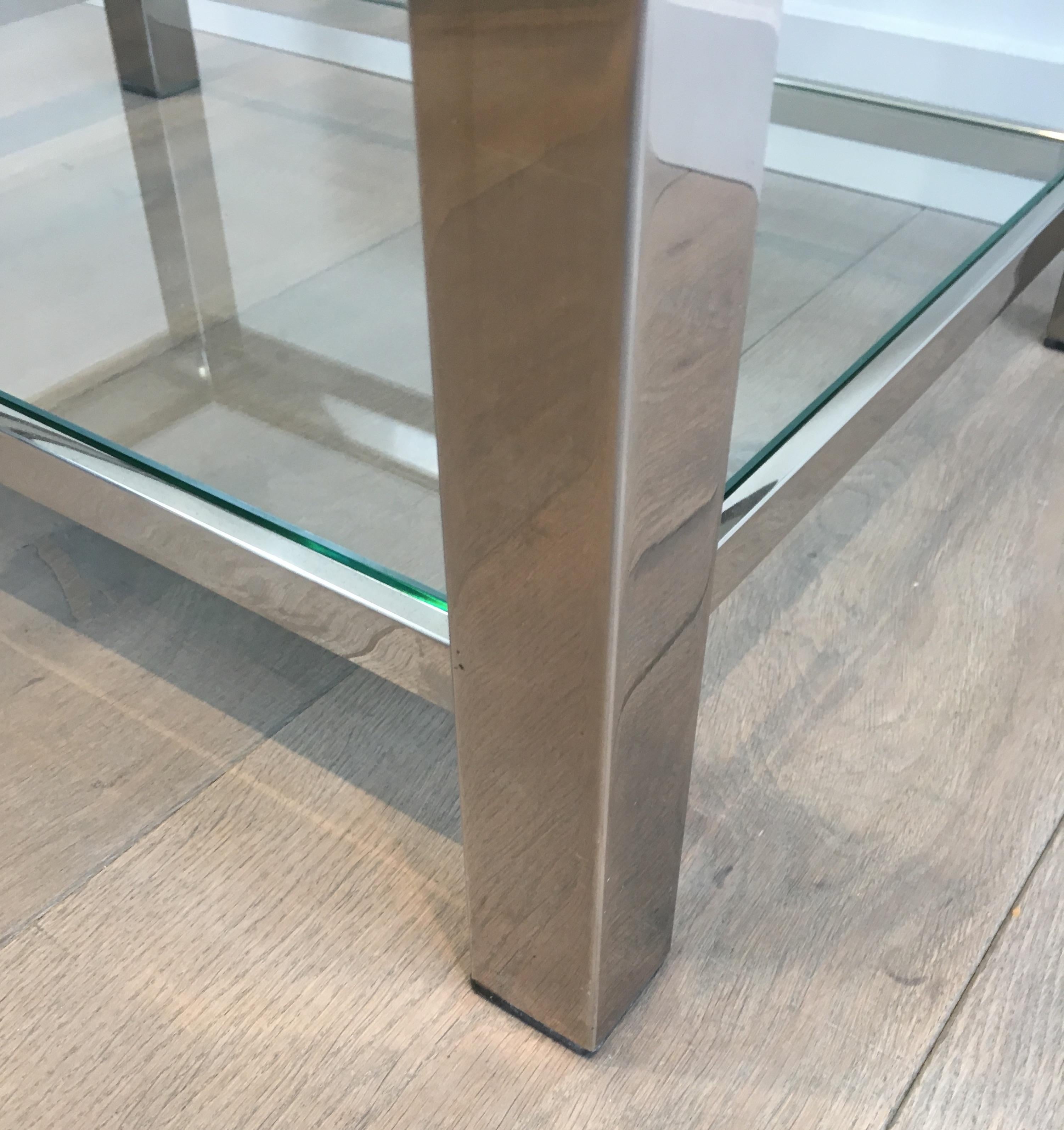 Pair of Chrome Side Tables For Sale 4