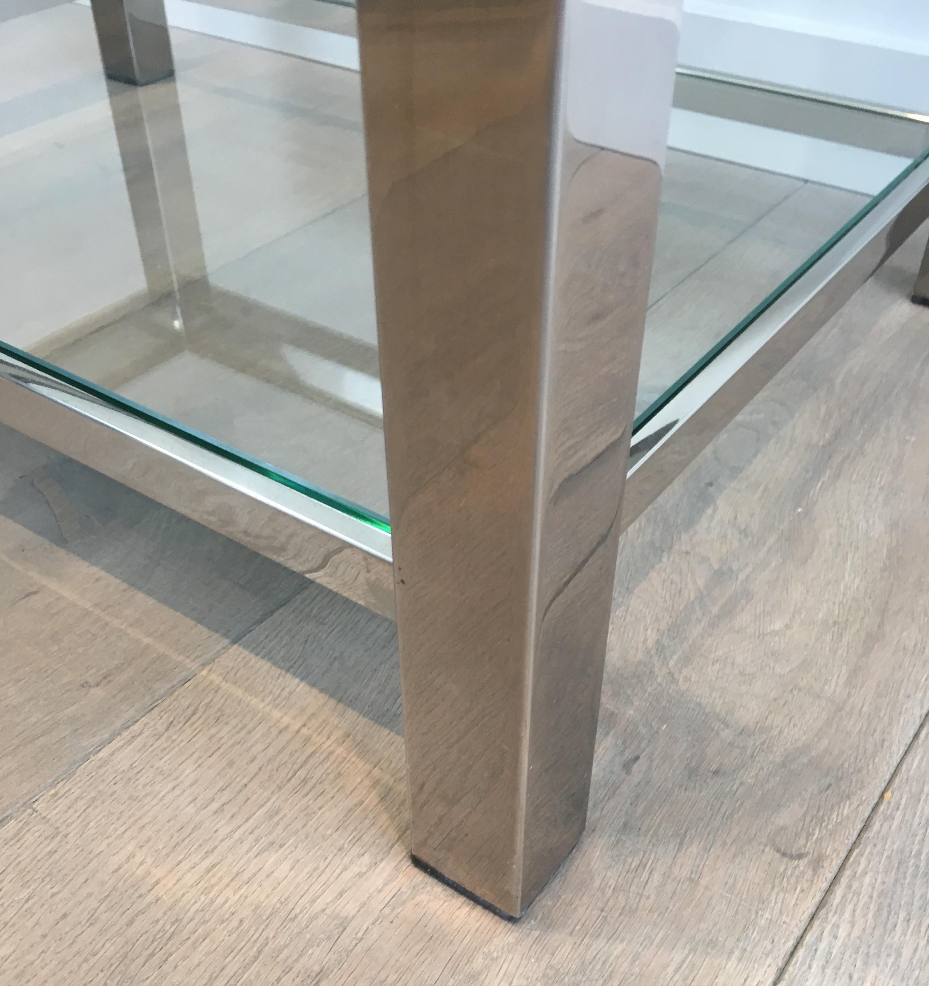 Paire de tables d'appoint chromées en vente 6