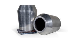 Pair of Chrome Table Bases as Planters