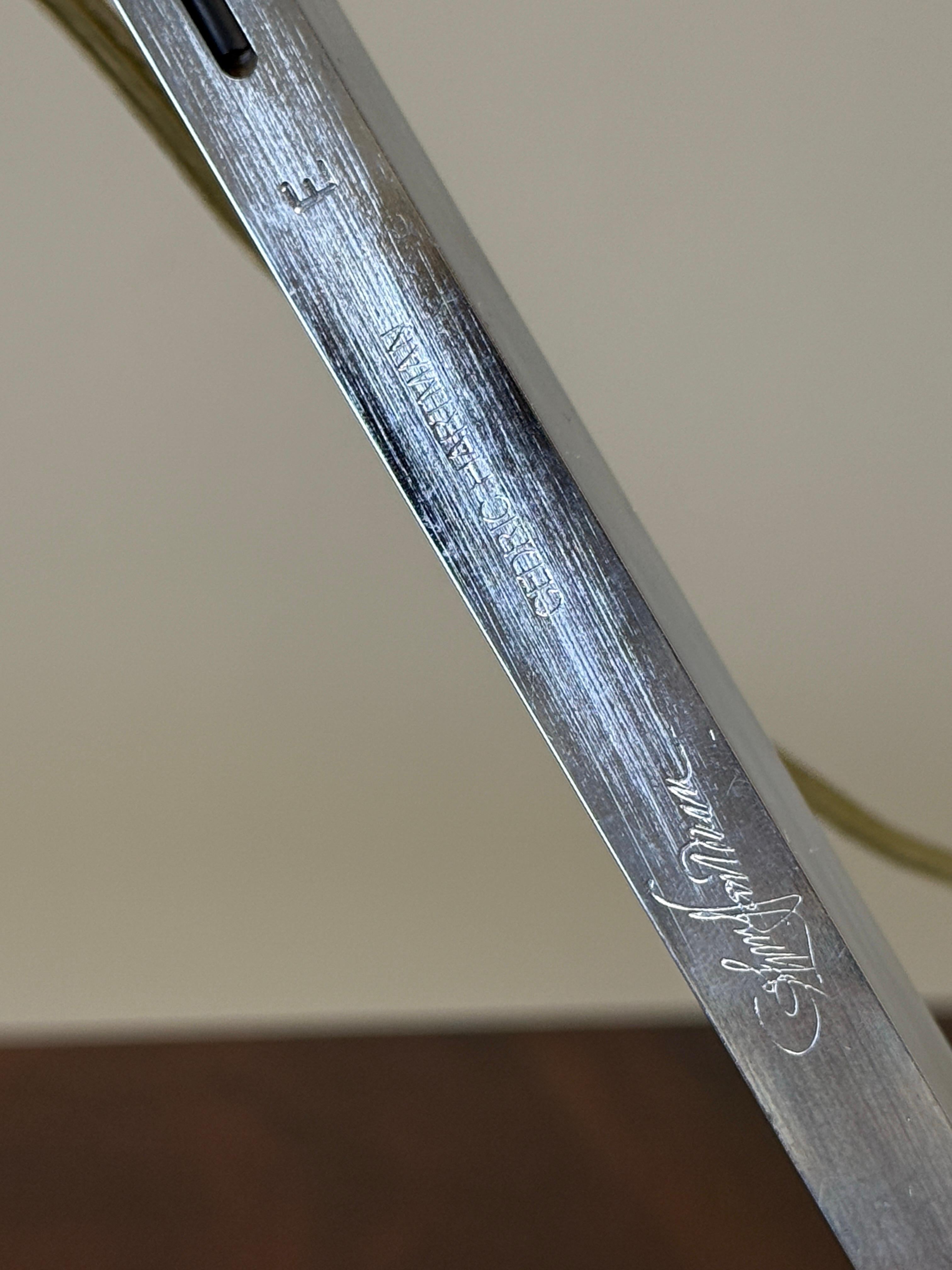 Pair of Chrome Table Lamps by Cedric Hartman For Sale 7