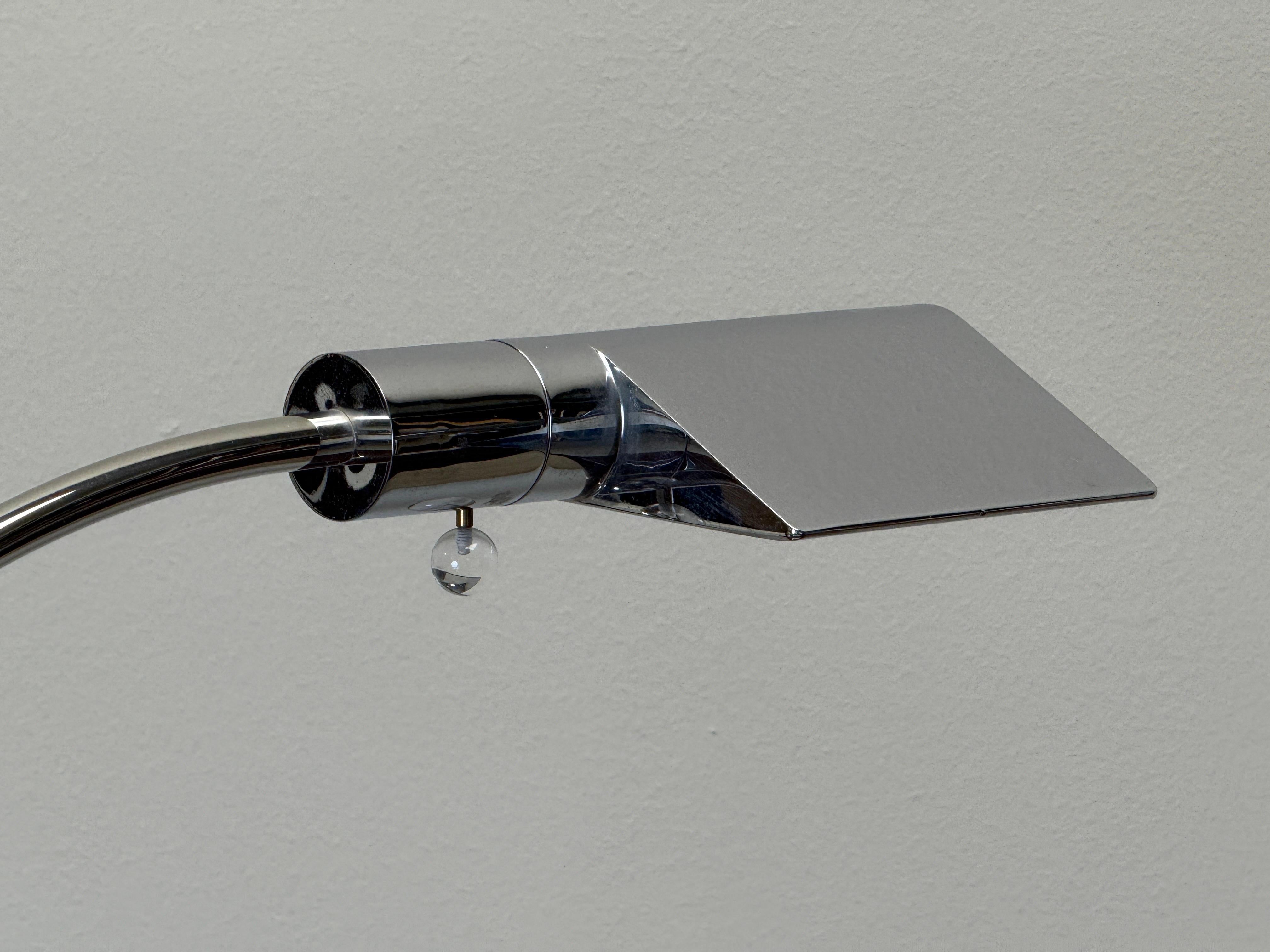 Pair of Chrome Table Lamps by Cedric Hartman For Sale 1