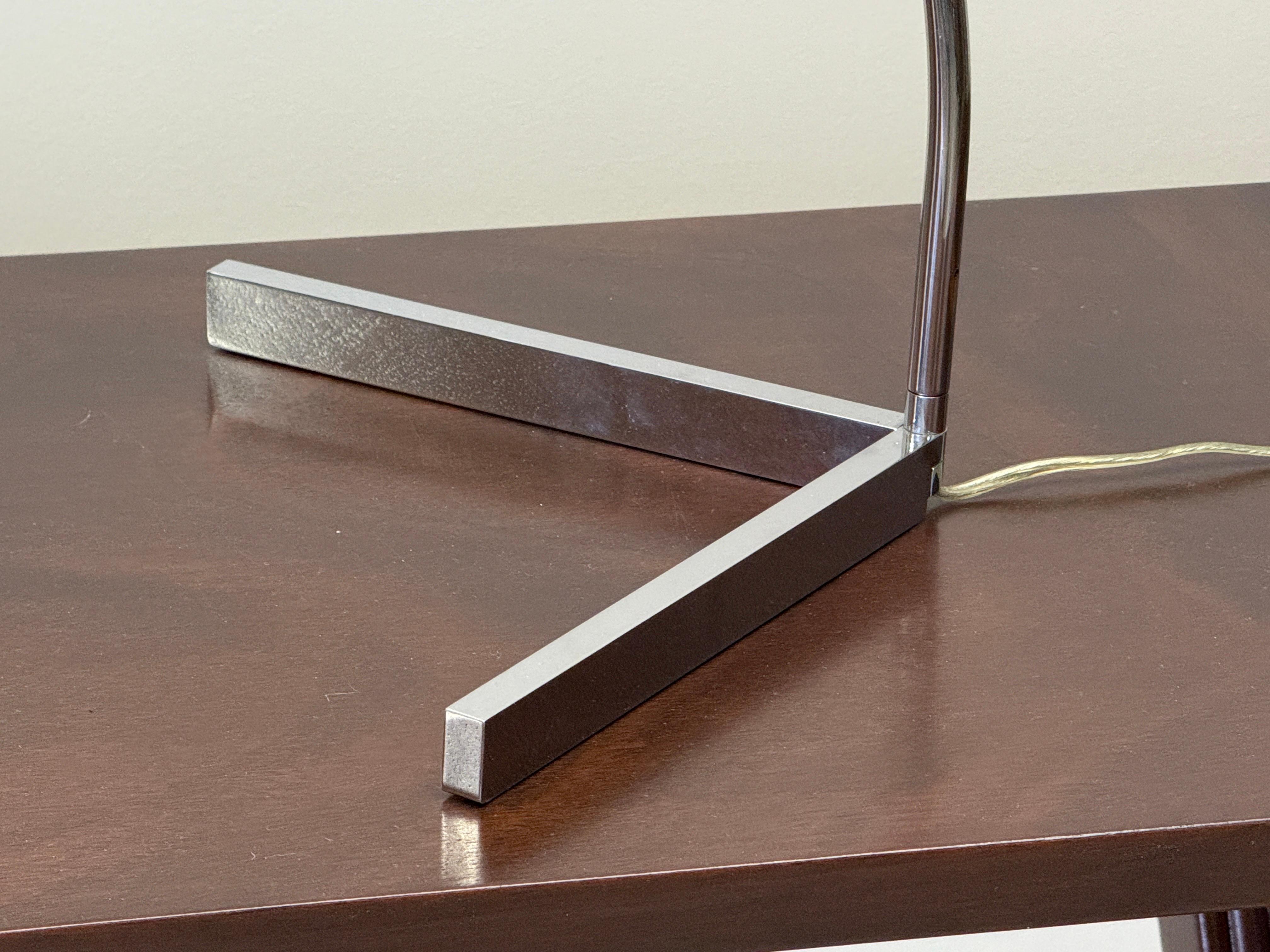 Pair of Chrome Table Lamps by Cedric Hartman For Sale 4