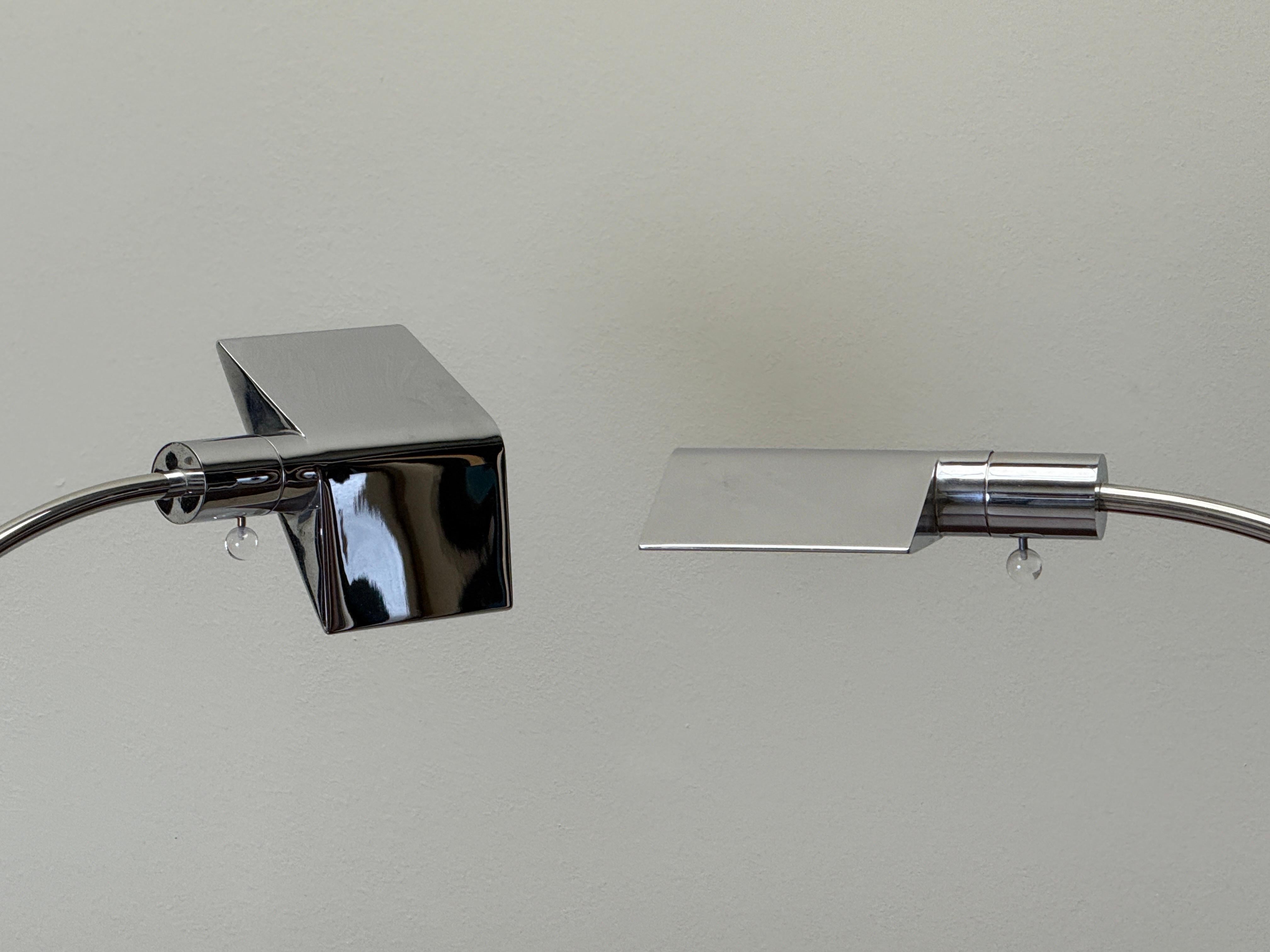 Pair of Chrome Table Lamps by Cedric Hartman For Sale 5