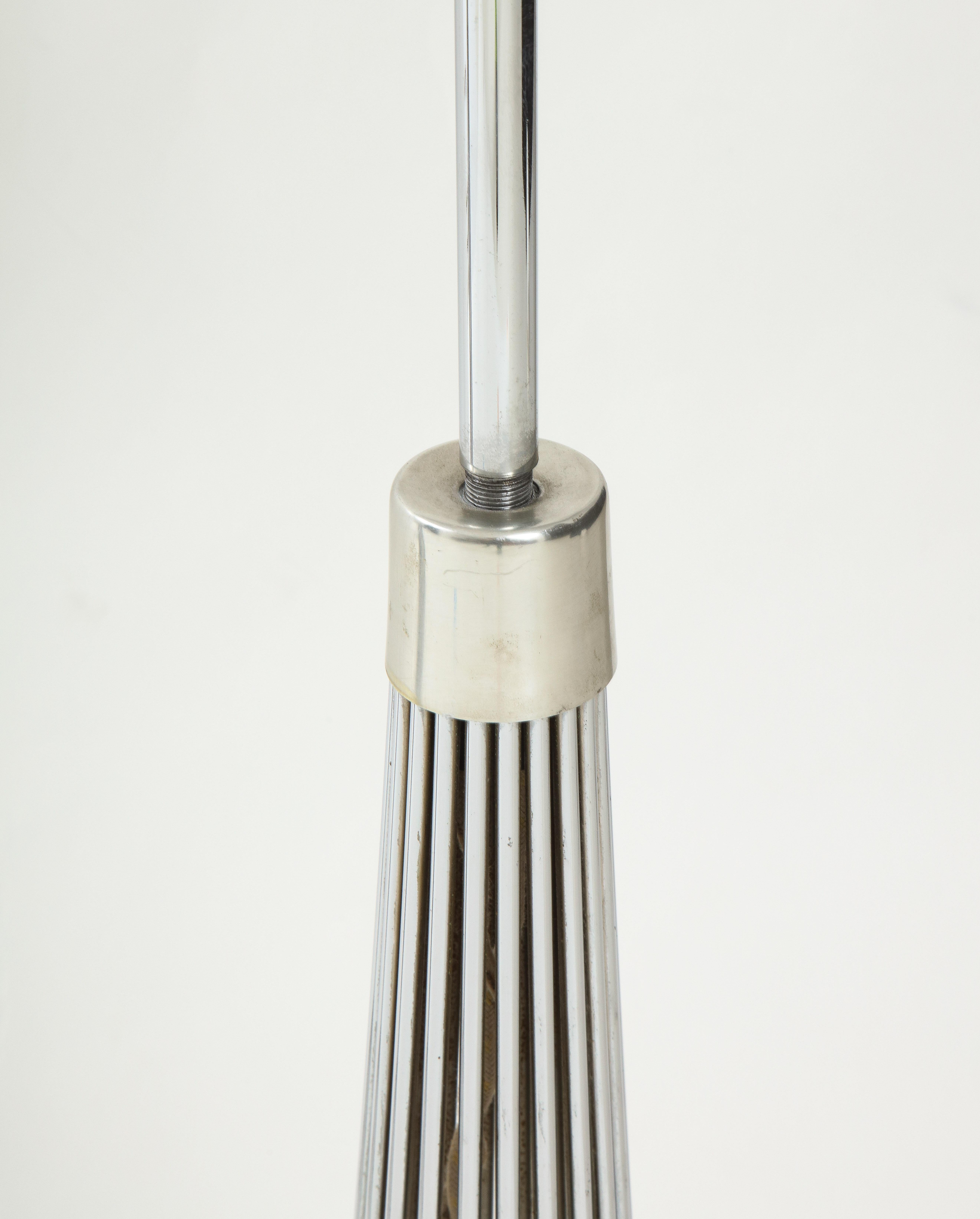 Pair of Chrome Table Lamps by Verner Panton for Fritz Hansen, Denmark 1960s For Sale 5