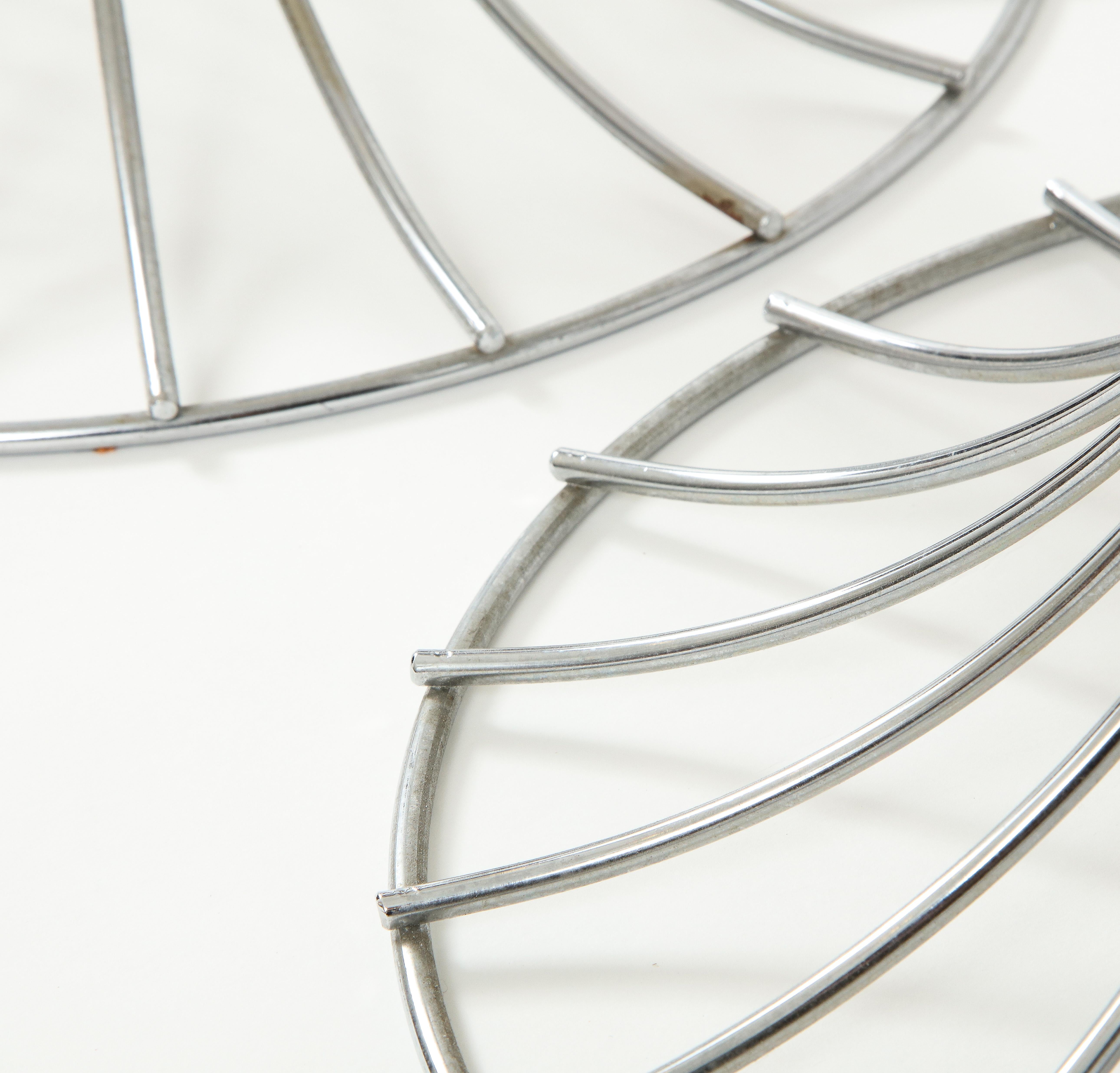 Chrome Paire de lampes de bureau chromées de Verner Panton pour Fritz Hansen, Danemark, années 1960 en vente