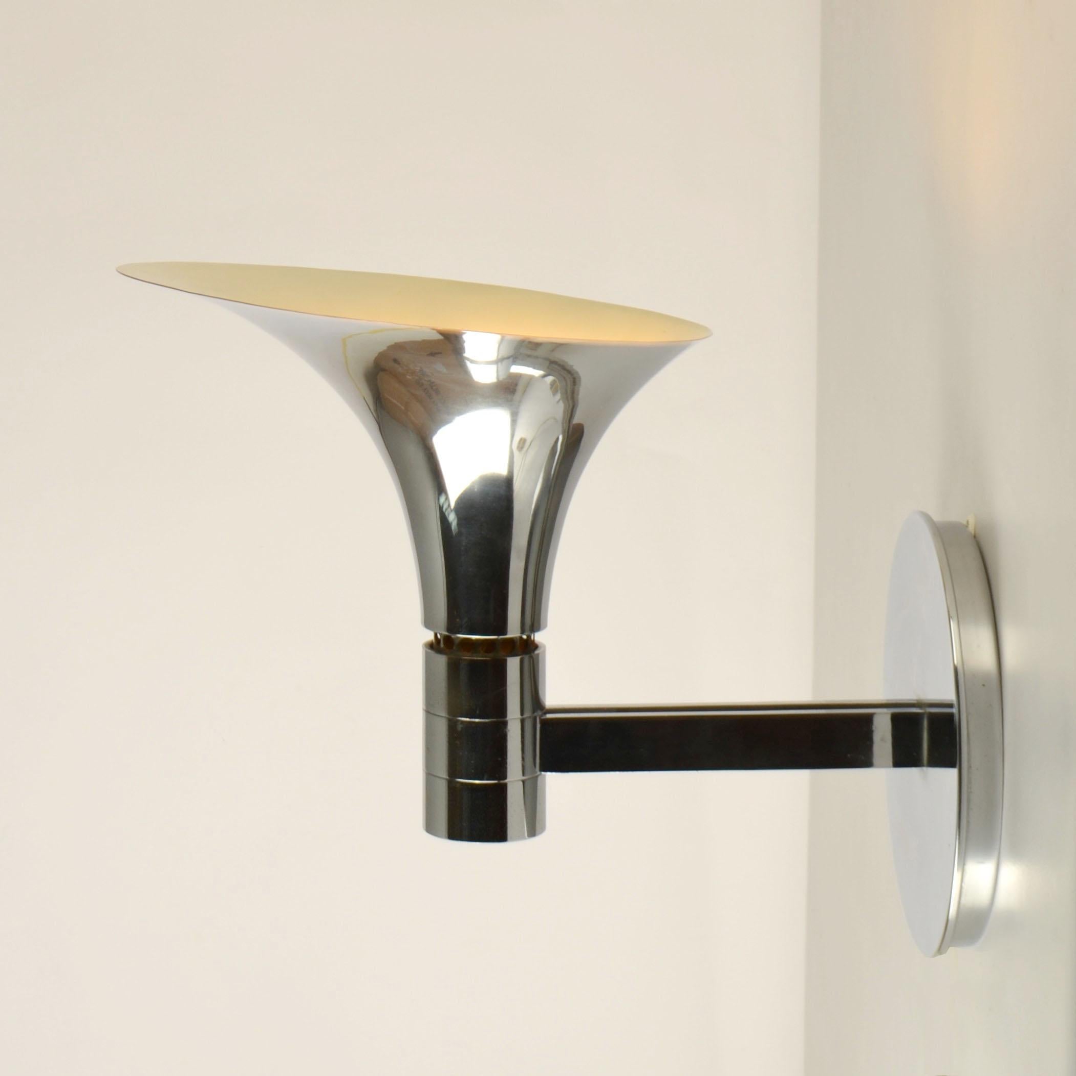 Milieu du XXe siècle Paire de Lights chromées par Franco Albini & Franca Heig 1960's Italie en vente