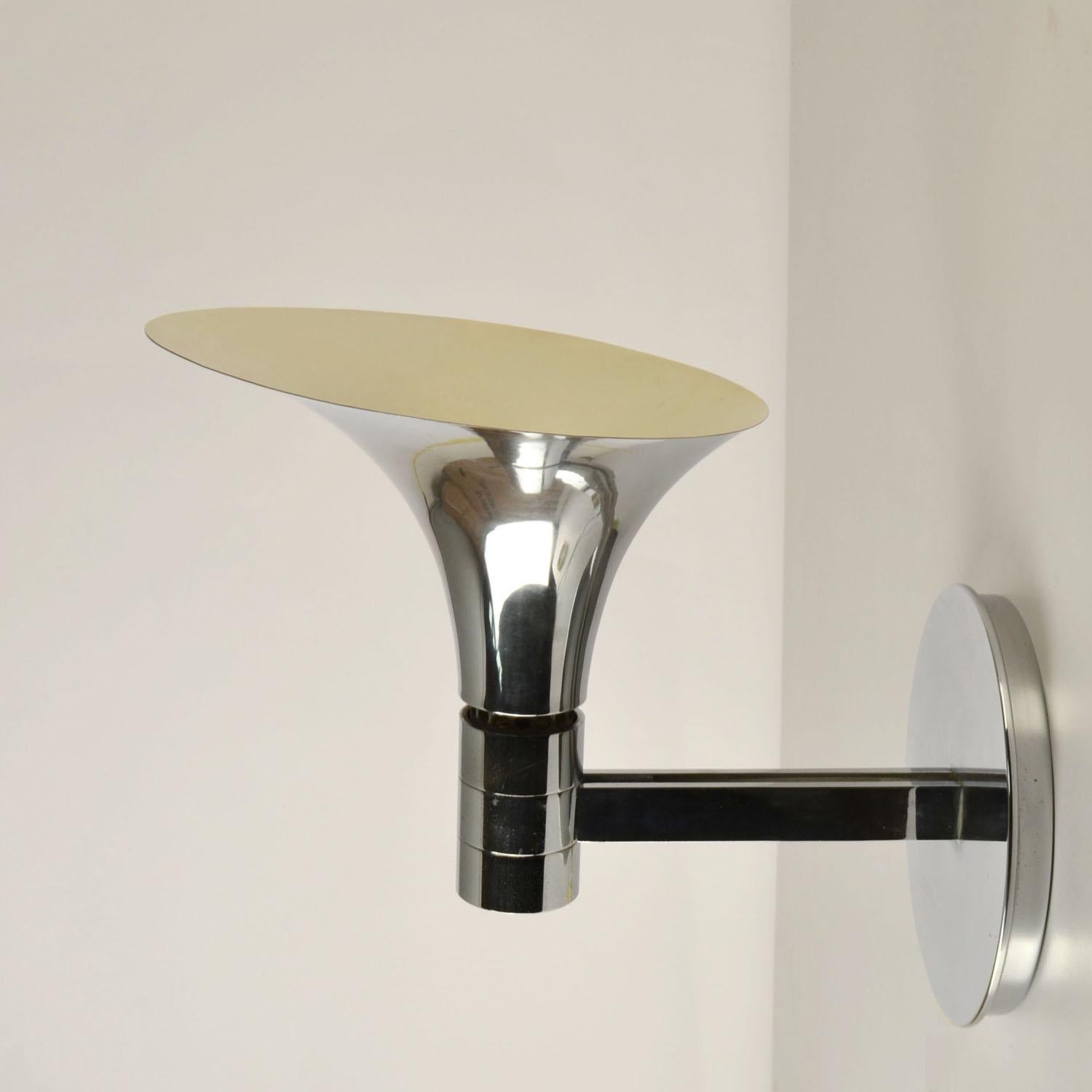 Métal Paire de Lights chromées par Franco Albini & Franca Heig 1960's Italie en vente