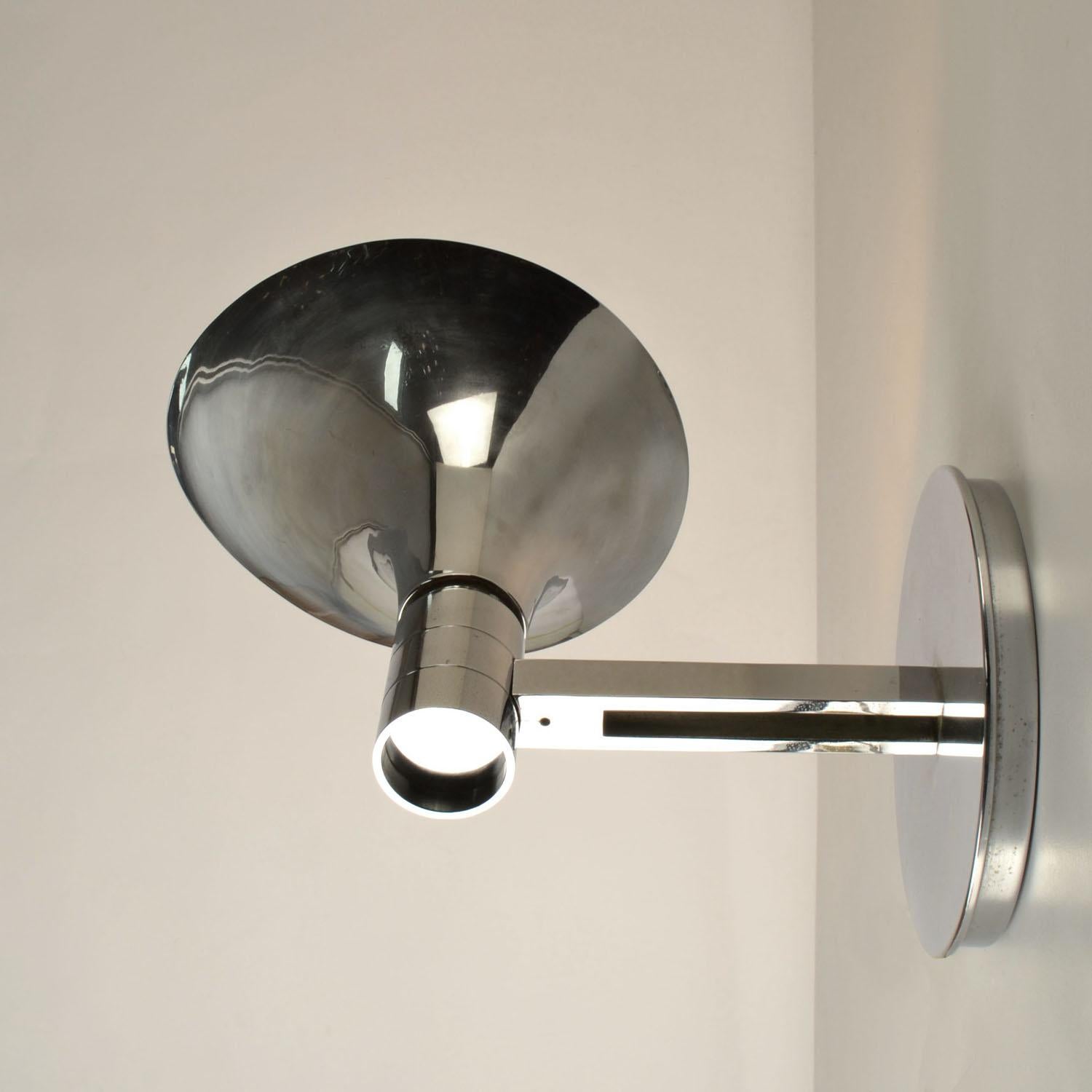 Paire de Lights chromées par Franco Albini & Franca Heig 1960's Italie en vente 1