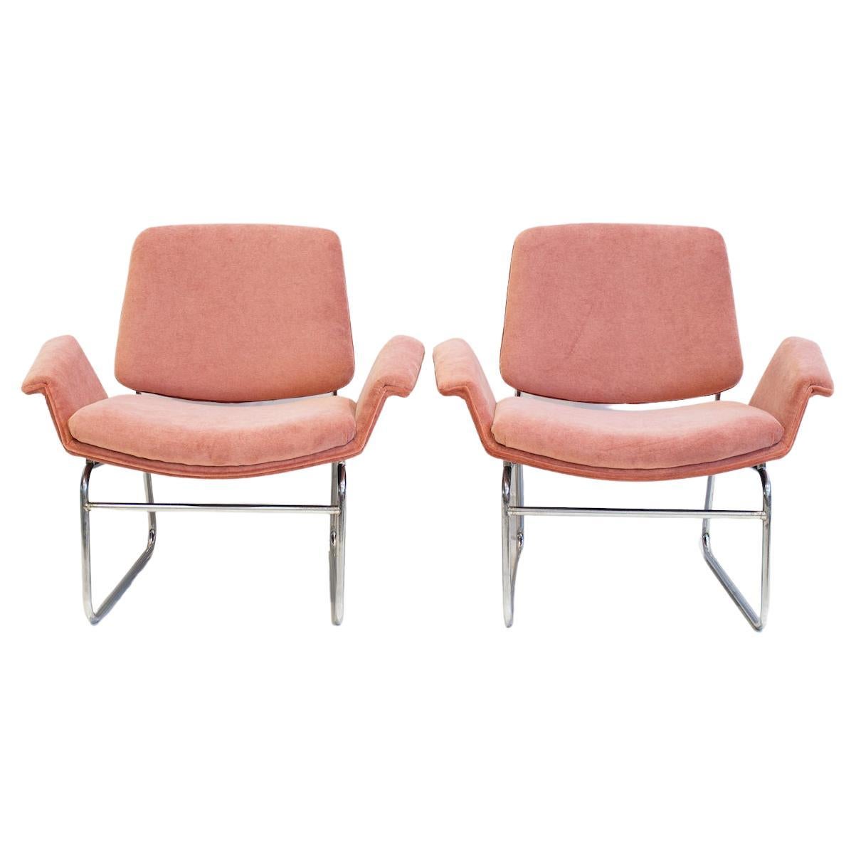 Bold Pink Lounge Chair at 1stDibs
