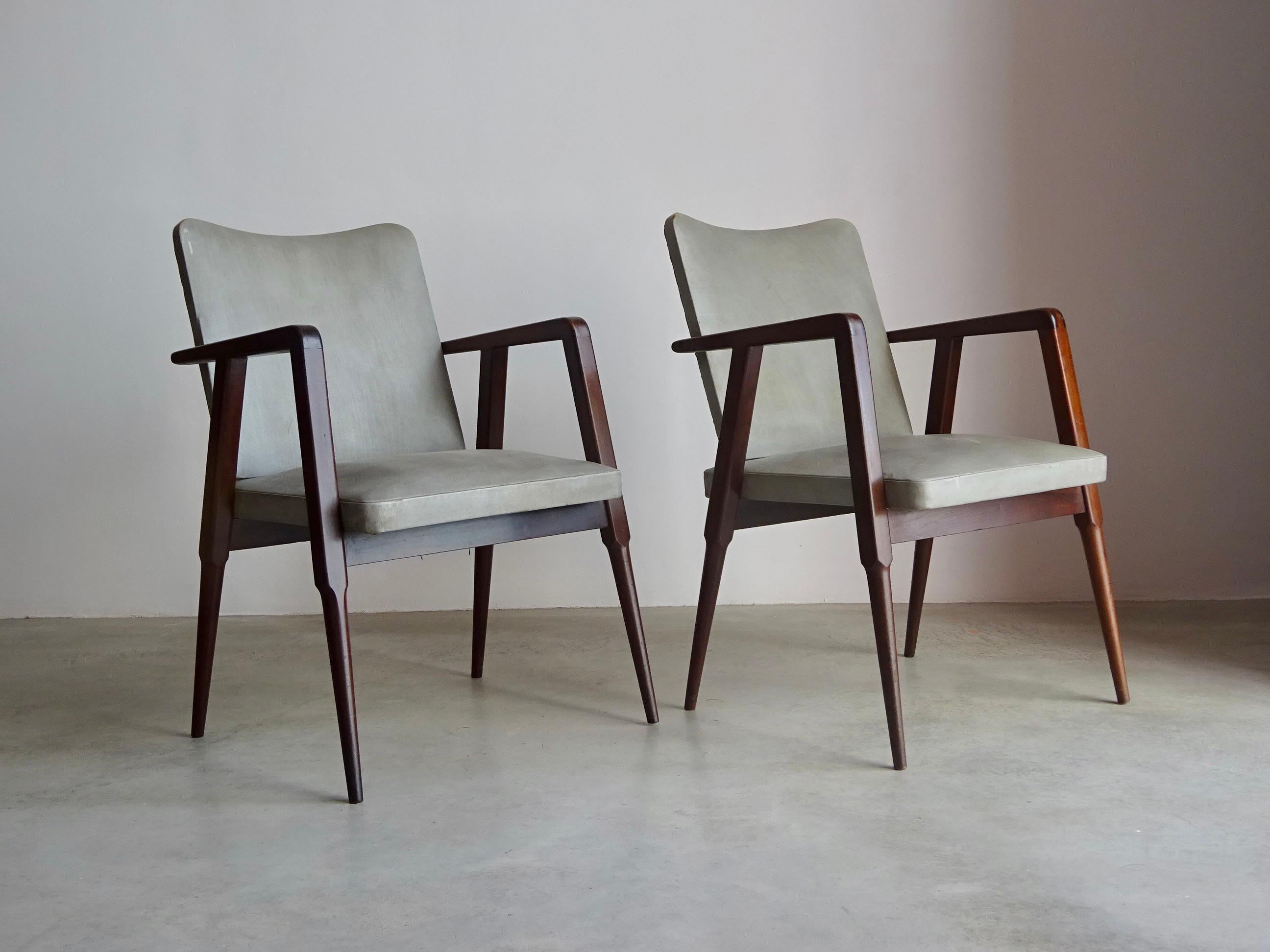 Paire de fauteuils Cimo. Brésil, années 1950. en vente 3