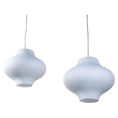 Pair of "Cina" chandeliers, design Rodolfo DORDONI for ARTELUCE. Italy, 90s
