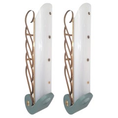 Pair of Cinema Sconces, Italy, 1950's.