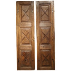 Antique Pair of circa 1700 Doors from the Piedmont Region of Italy