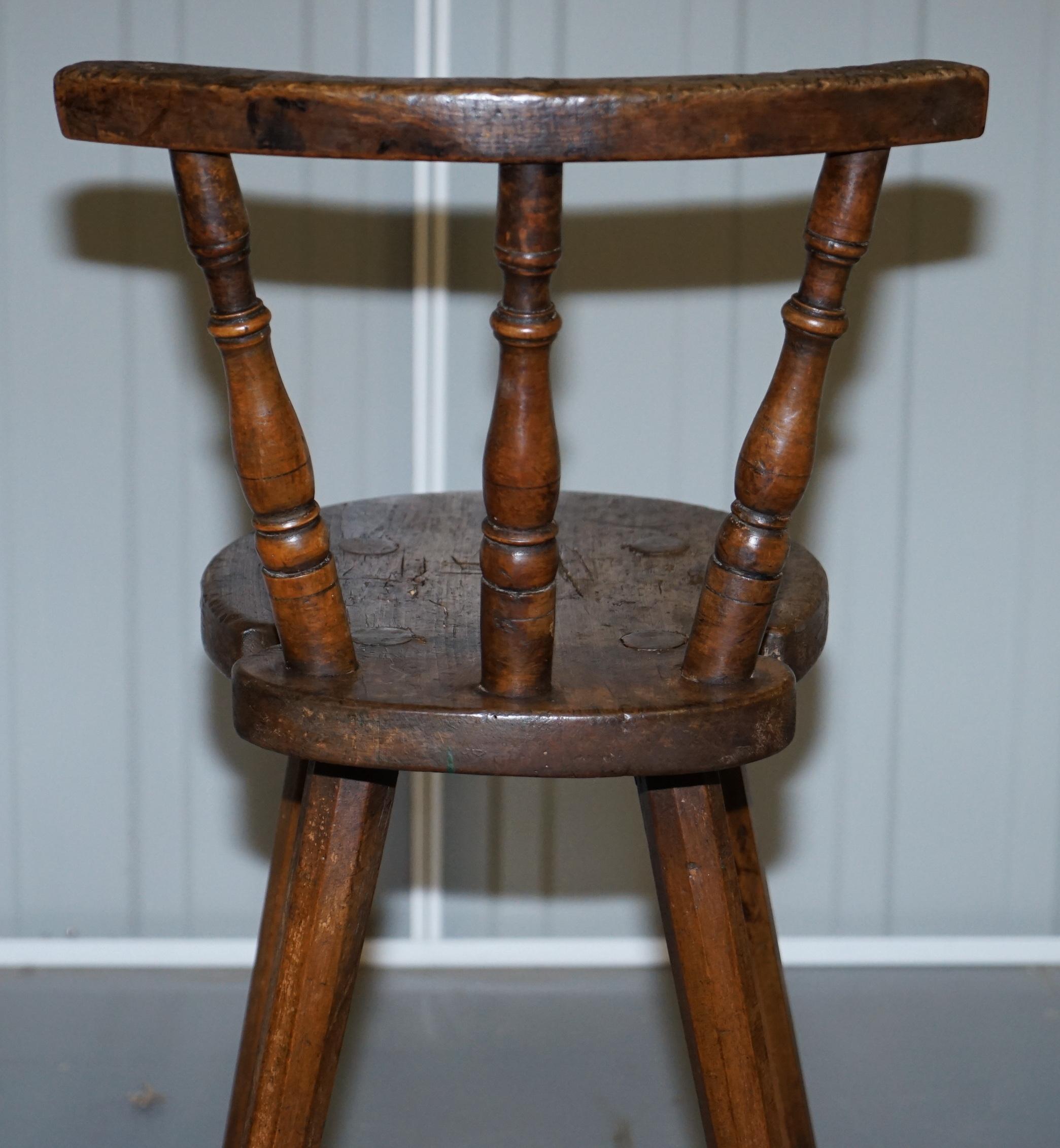 Pair of circa 1780 Country House Pine Chairs Stunning Patina Table Available 4